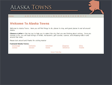 Tablet Screenshot of alaska-towns.com